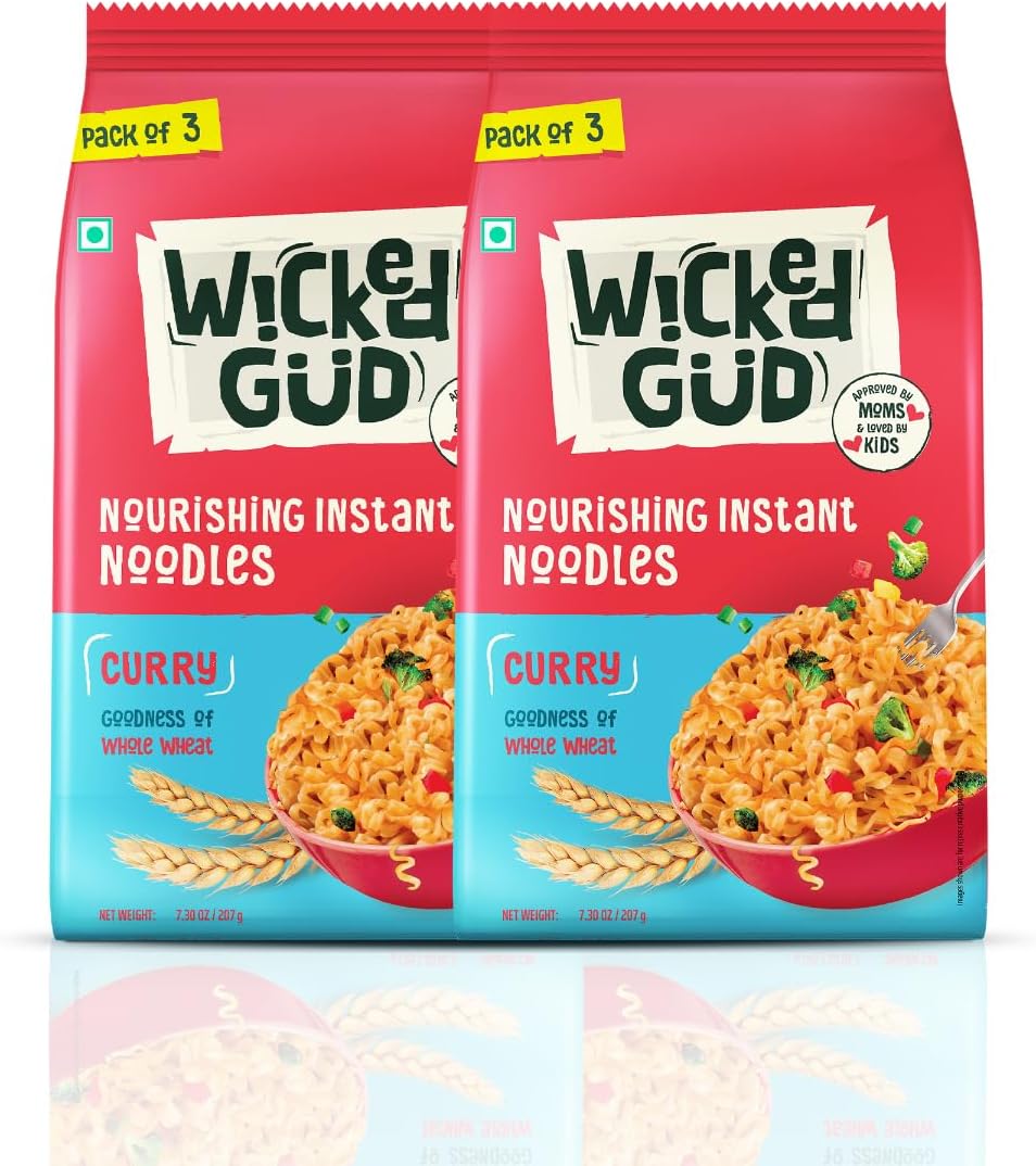 WickedGud Curry Nourishing Instant Noodles (201gm x 2)