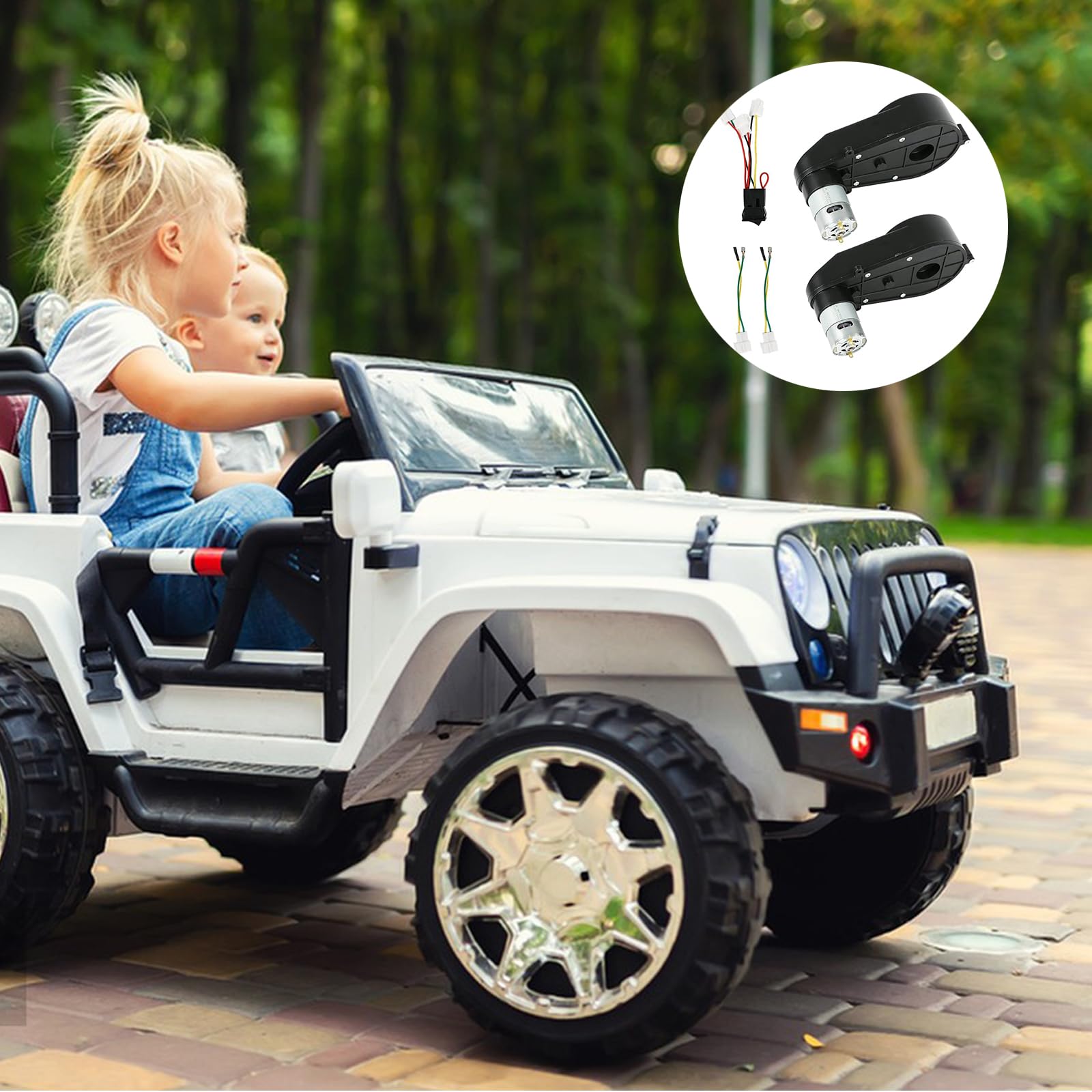 2x Motores Electricos, Motor Electrico 12V 18A 160W 40000RPM RS550 para Coche Infantil Motor Electrico Repuestos Coche Infantil