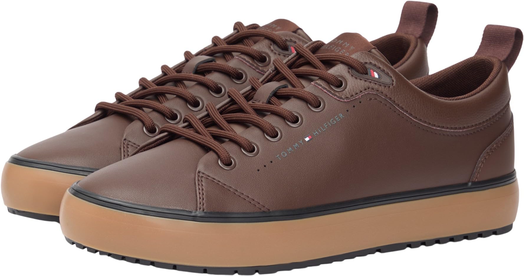 Tommy Hilfiger Harlem Core Cleat Lth Mix Fm0fm05702, Basso Top Uomo