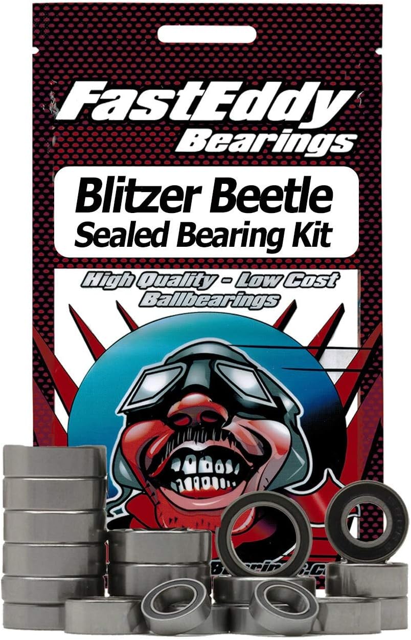FastEddy Bearings Compatible with Tamiya Blitzer Beetle Sealed Bearing Kit