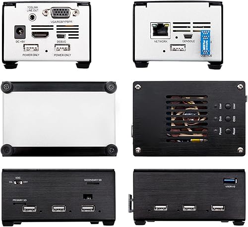 Miniatura 4 de Mister FPGA Kit de carcasa de metal, tablero SDRAM de 32 Mb con tutorial, Hub USB V2.1 Io Board Juego de carcasa de metal para simular consolas de