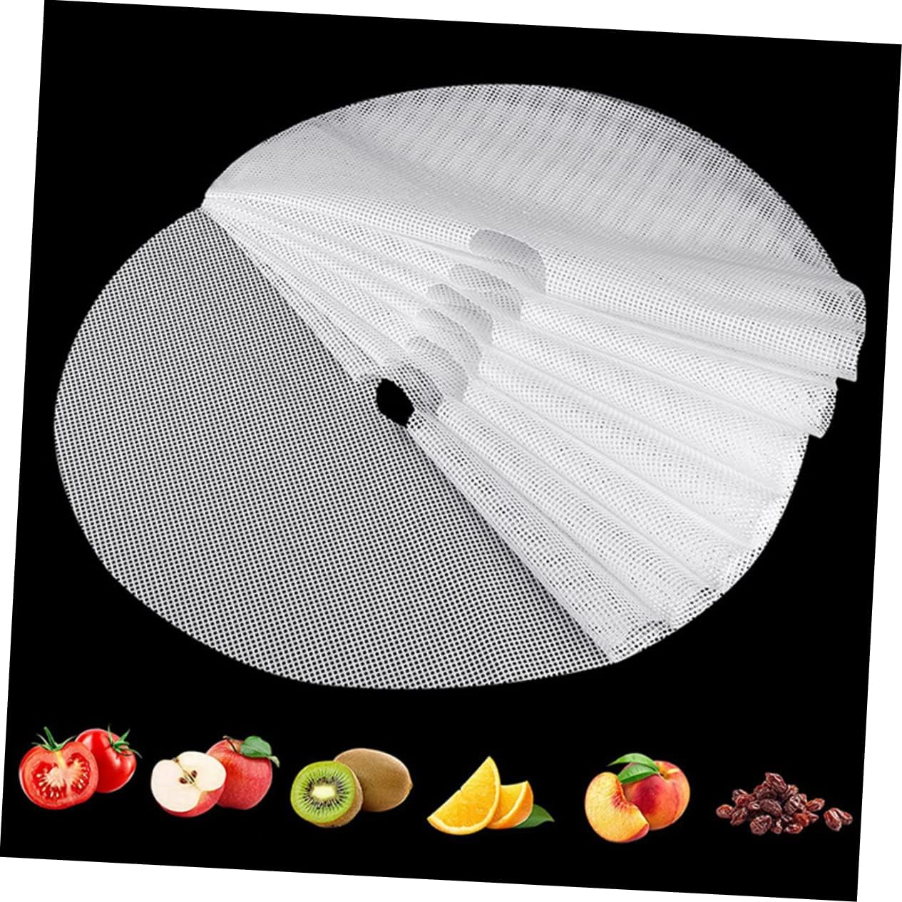 8pcs Silicone Jerky Dehydrator Mats for Food Dryer Non-stick Fruit Dryer Liner
