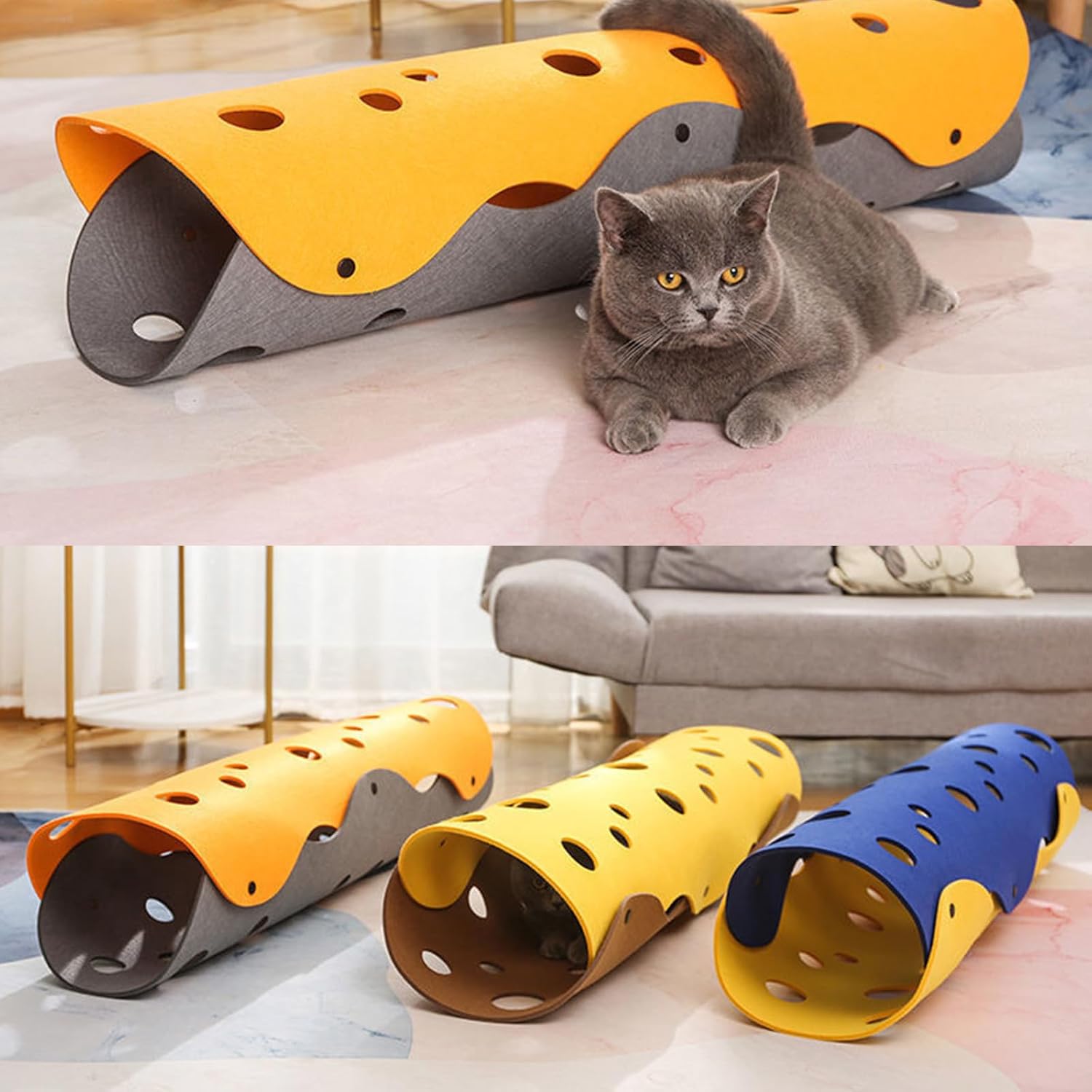 Indoor Tunnel Tube Kitten Tunnel Bored Pet Toy Peek Hole Toy Dog Interactive Supplies