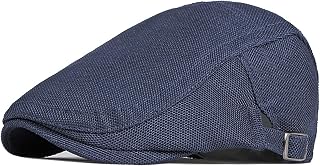 Mens Flat Cap Cotton Newsboy Cap Vintage Style Ivy Hat Beret Hat,Gatsby Driving Cap for Men