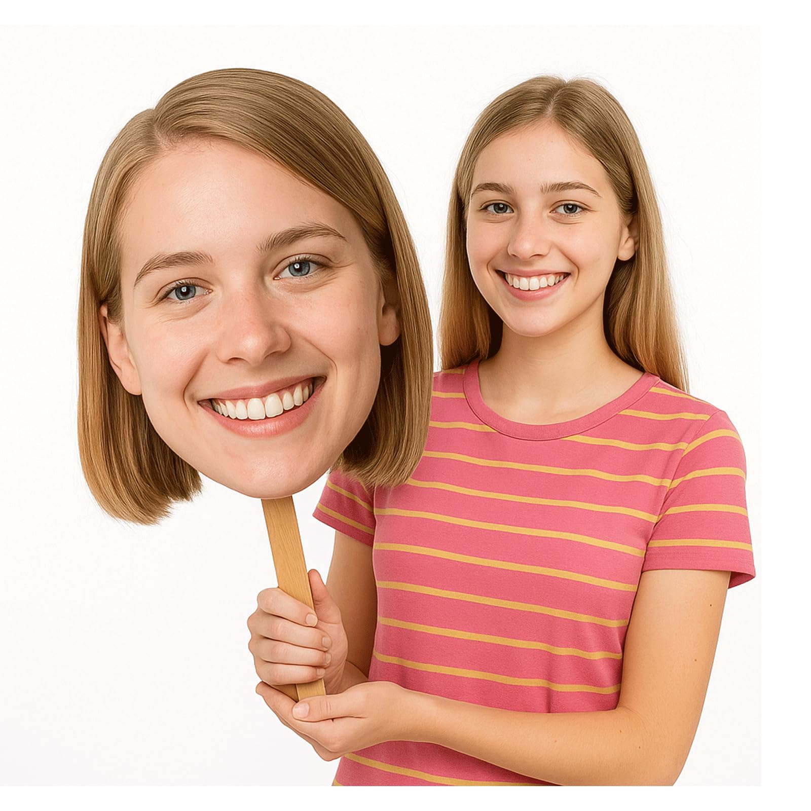 Big Head Cutouts – Custom Face Cutouts on a Stick for Parties, Events & Photos – 9 Sizes (6" to 36") – Life-Size Personalized Head Cutout – Made in