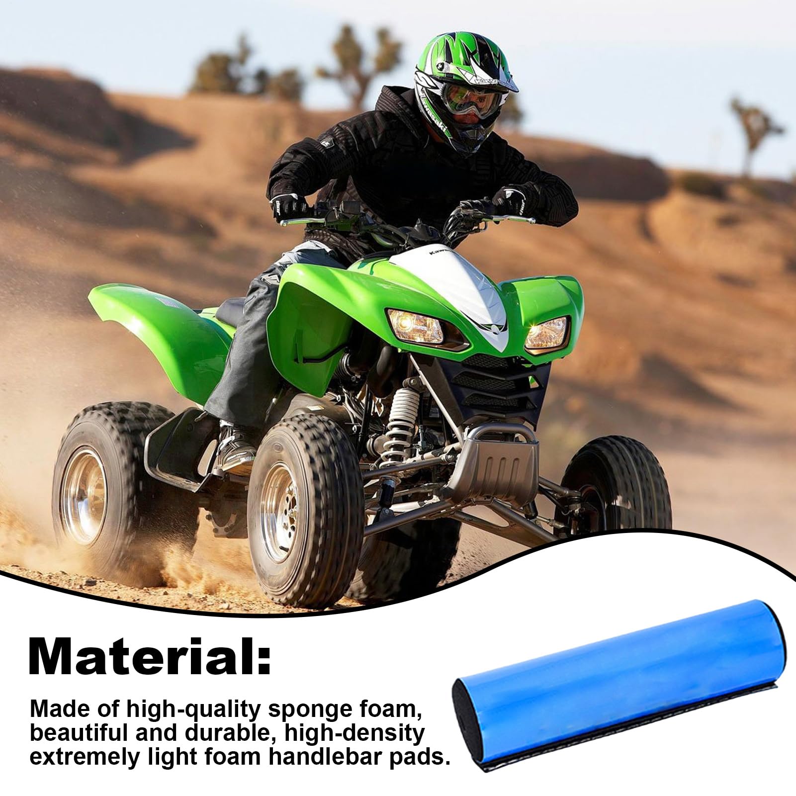 Protège-volant - Coussin en mousse Crossbar, housse de volant de motocross, coussin Dirt Bike | Protection de coussinet absorbant les chocs haute densité Protection de poitrine ergonomique pour moto