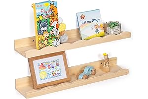 Natural Scalloped Wall Shelves