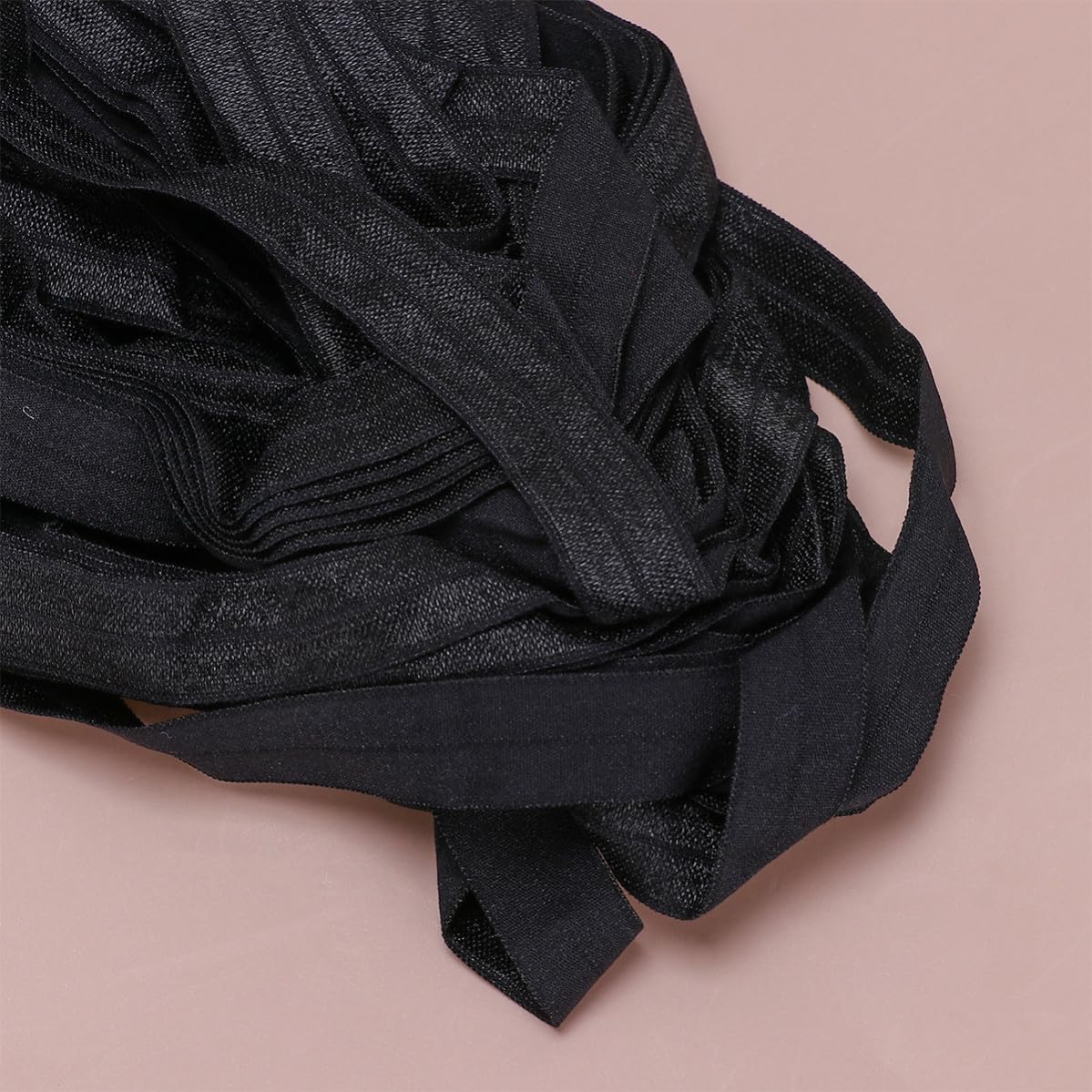 TOKIDNY Elastic Band and Breathable Material for Sewing 20m Long 1.5cm Wide Black Chinlon with Good Elasticity in Store Packaging Sportswear and Pants