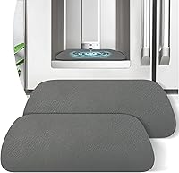 Vista 1 de LOPNUR Bandeja Recolectora de Goteo para Refrigerador Paquete de 2 - Alfombrillas Cortables para Refrigerador de 8.3"x3.1" Ocultan Manchas