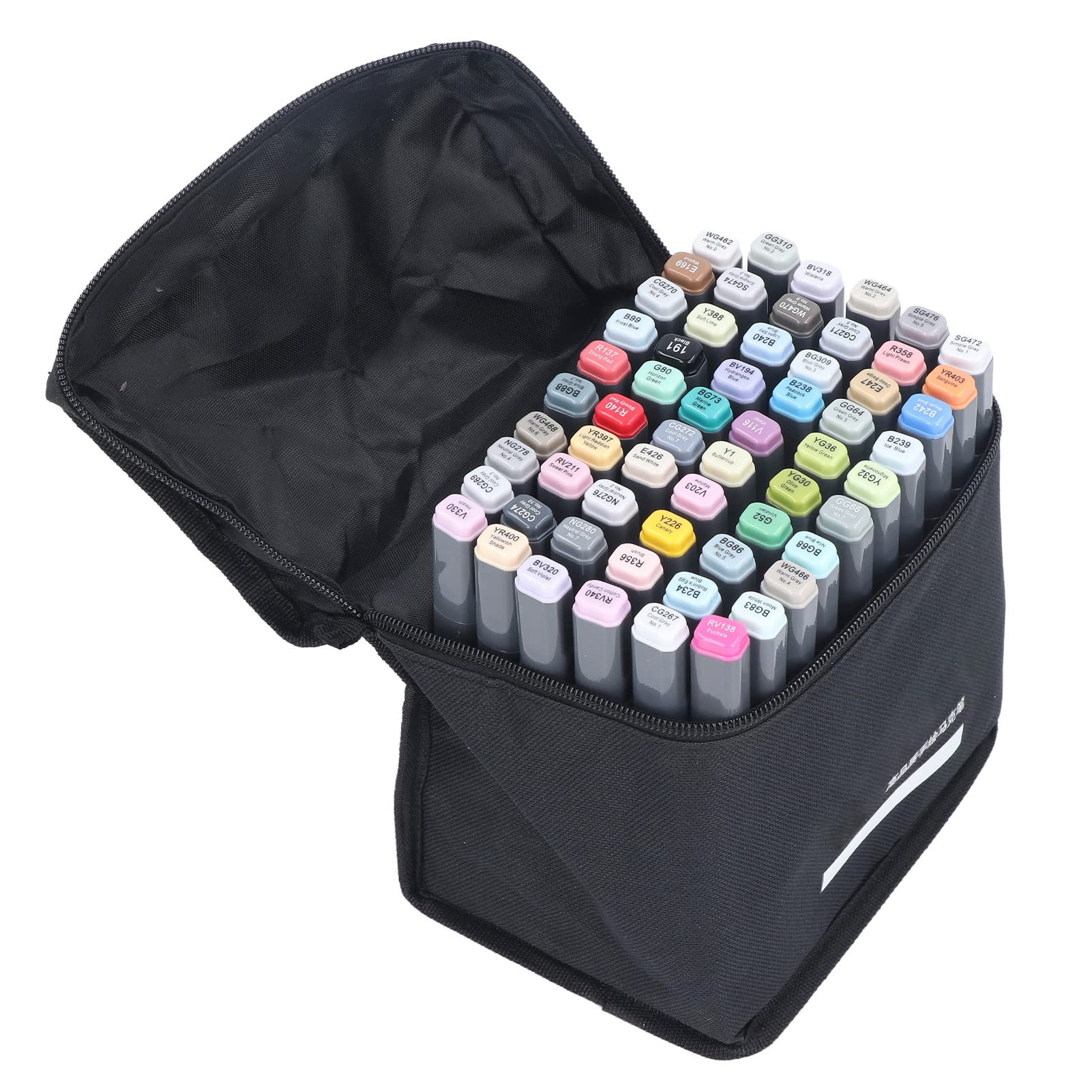Hosi Rotuladores de Pintura Acrílica, Marcador de Pintura de Dos Cabezales Tasteless Standard Suave sobre Vidrio Cerámico (60 colores)