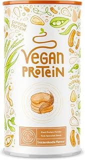 Snickerdoodle Vegan Protein Powder - Plant Based Protein from Sprouted Seeds, Soy, Pea, Flax, Sunflower & Pumpkin Seed - 600g Low Calorie, High Protein Powders - Complete Nutrition Shake – Alpha Foods