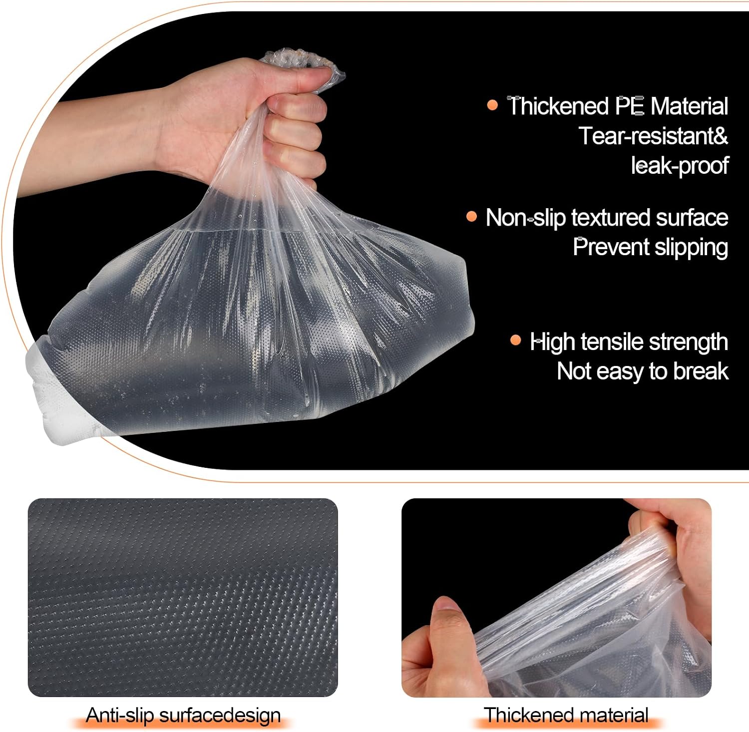 Shoe Covers for Rain, 7Pairs Clear Disposable Plastic Shoe Ponchos