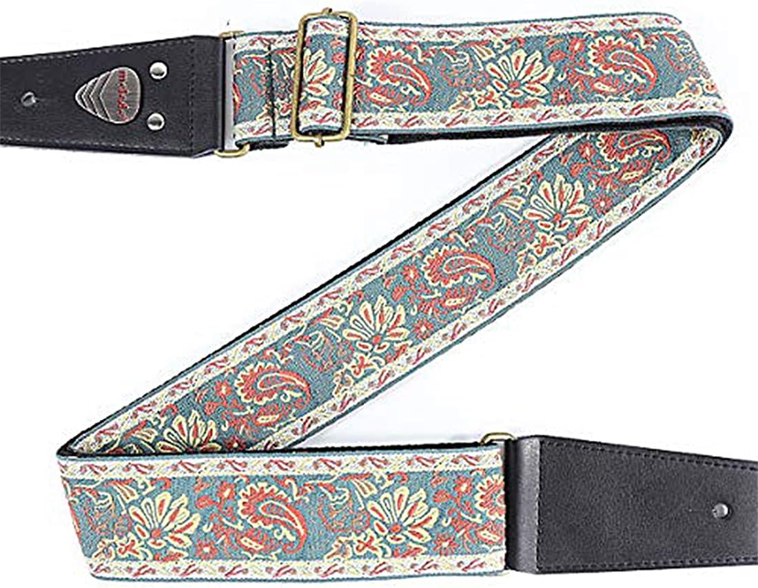 Guitar Strap for Bass, Electric & Acoustic Guitars 2" Wide (style 32)