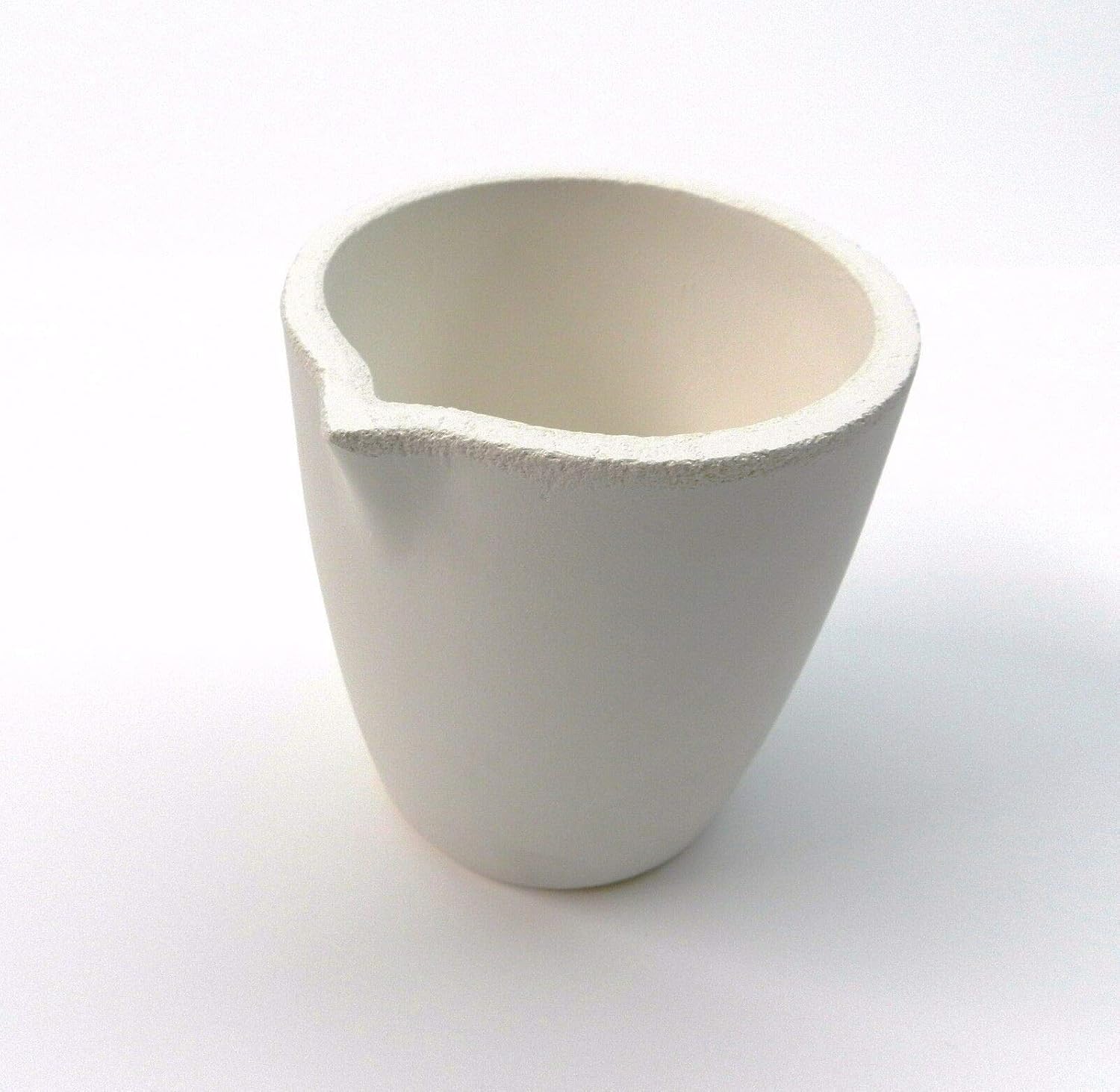 Ceramic Melting Crucible Dish Torch Melting Gold Silver Cup 2488 Grams Capacity 80Toz Made in Italy