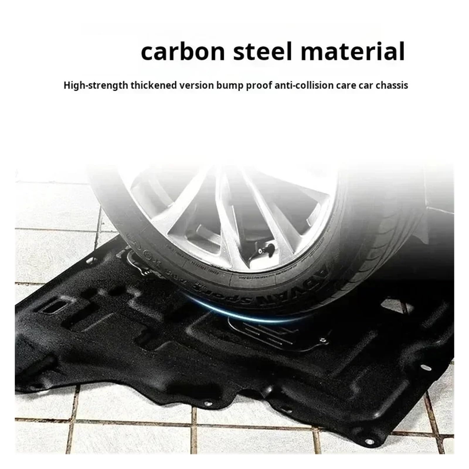 GG Grand General 91095 Stainless Steel Rear Panel with 4 inches Red LED Light and Chrome Plastic Rim with Visor