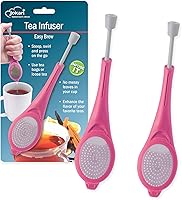 Vista 1 de Jokari Loose Leaf Tea Infuser 2 Pack – Stainless Steel Mesh Reusable Tea Steeper with Easy Grip Handle – BPA-Free, Dishwasher Safe, for Custom