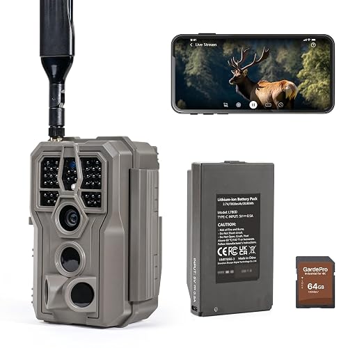 GardePro X66 Pro Cellular Trail Camera Rechargeable