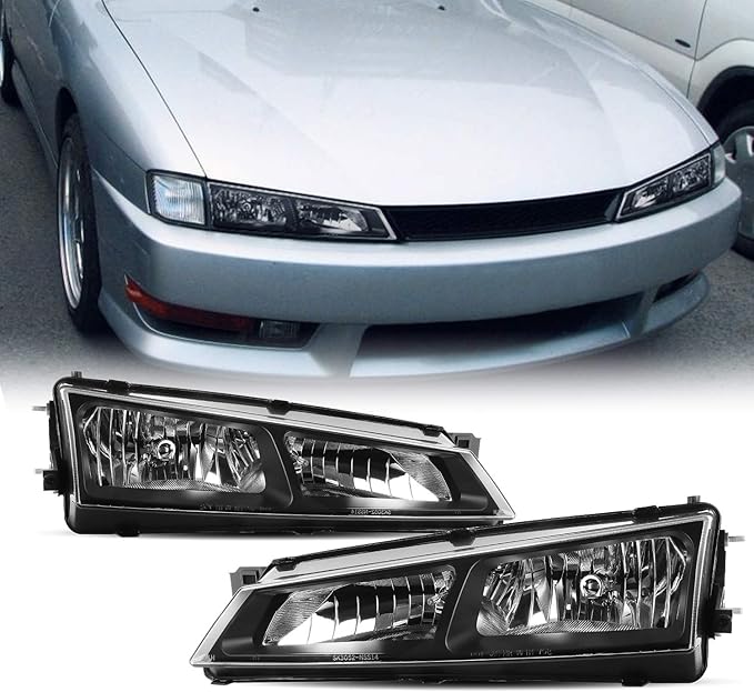 For 1997 1998 Nissan 240sx Silvia S14 Kouki Black Bezel Jdm Headlight Lamp Set Pair Amazon Ca Automotive For 1997 1998 Nissan 240sx Silvia S14 Kouki Black Bezel Jdm Headlight Lamp Set Pair Amazon Ca Automotive