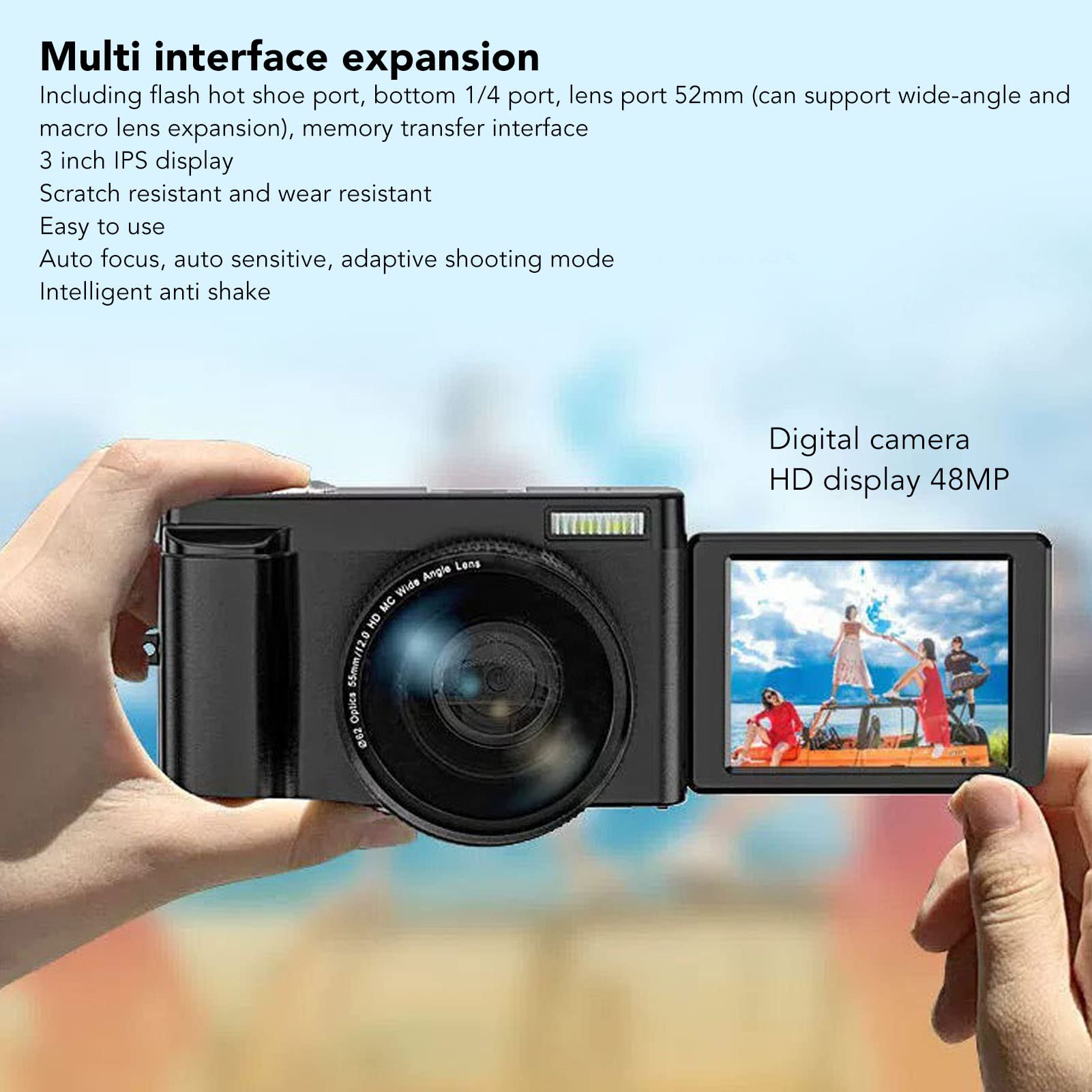 Amazon.com : Vikye 2.7K HD 48MP Digital Camera with 16X Zoom