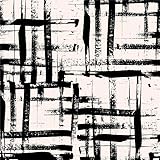 Biege Black Abstract Line Art Geometric Mosaic Peel and Stick Wallpaper Contact Paper Vintage Vinyl Stick on Wall Paper for Bedroom Bathroom Kitchen Cabinet Renter Friendly