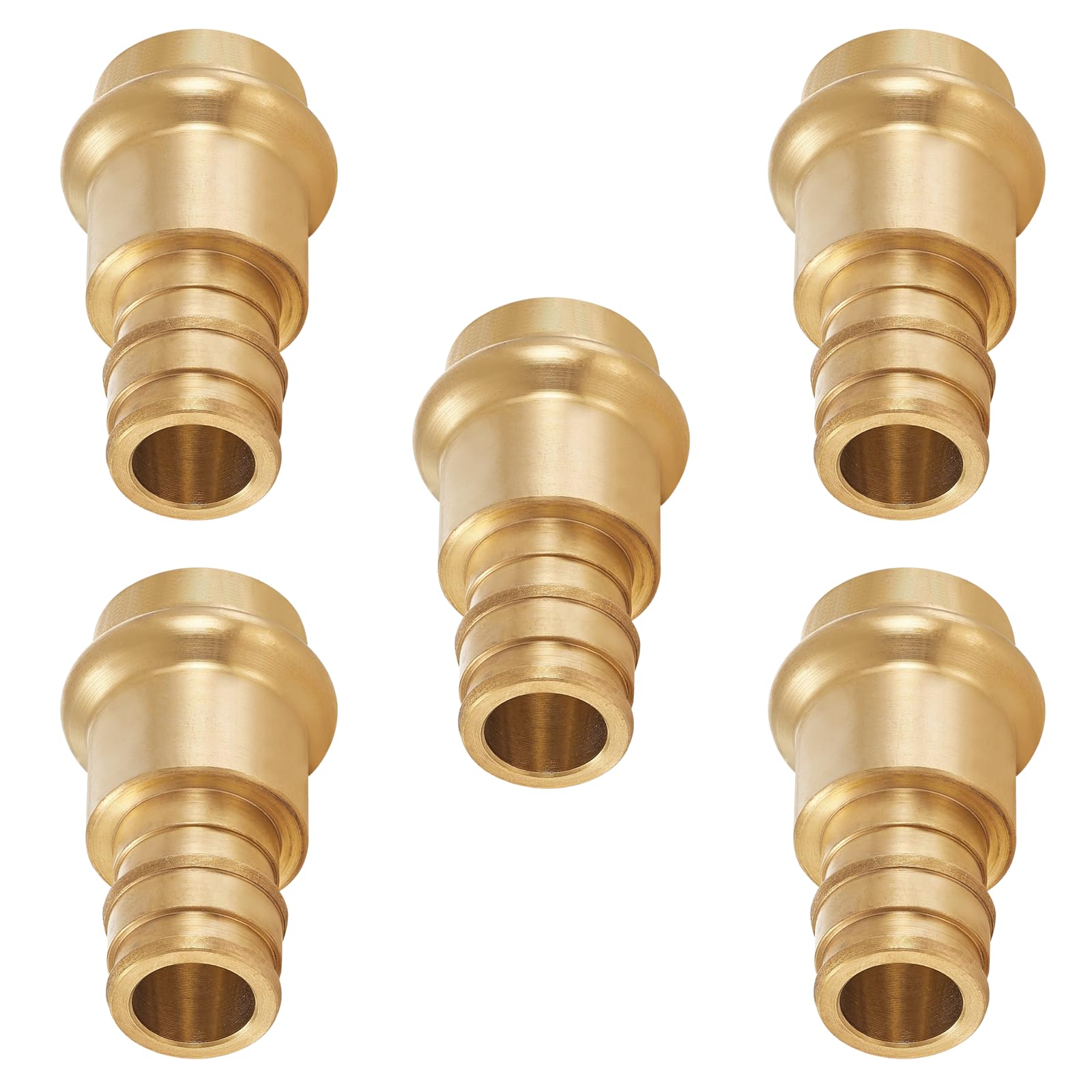 Conectores de expansión de Cobre PEX A de 3/4", Acoplamiento de expansión PEX-A de 3/4" para conexión de tuberías de Cobre y PEX (Paquete de 5, Material de latón LF) (PEX1960185)