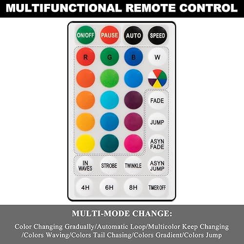 Miniatura 5 de BDUSXYZ Paquete de 2 árboles de cerezo iluminados, 48 LED, 16 colores cambiantes, 4 modos, enchufable, árbol bonsái artificial como luces nocturnas