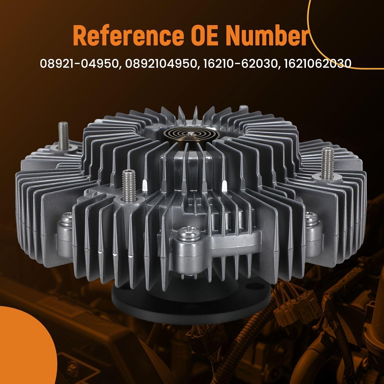 maXpeedingrods Engine Cooling Fan Clutch for Toyota 4 Runner 96-02, Tacoma 95-04, Tundra 00-04, for Honda Passport 94-97, for Acura SLX 96-97, for Isuzu Rodeo 95-97, 16210-62030 0892104950