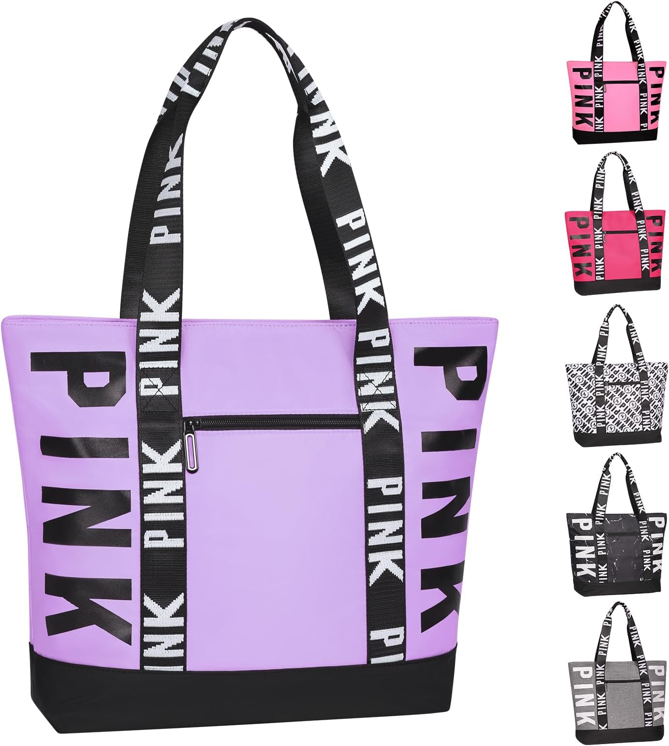 BoomistryTravel Tote Bag for Women Girl, Large Waterproof Beach Bag for Daily