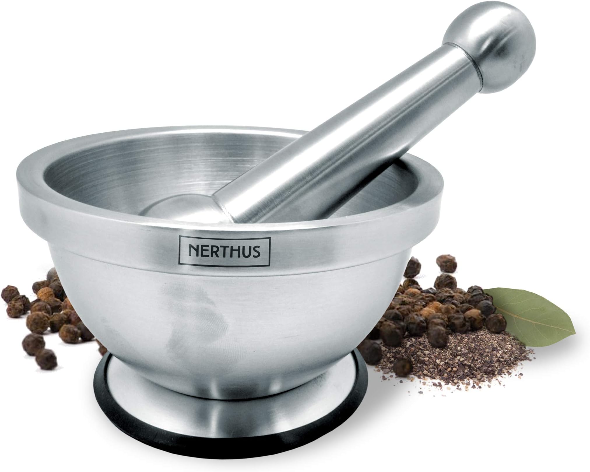 Bekith Kitchen Mörser mit Stößel, Gewürzmörser, Edelstahl : Amazon.de ...