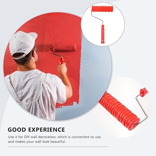 Miniatura 8 de Rodillo de pintura con patrón de bricolaje Rodillo de arte decorativo para decoración de pared Clásico de ladrillo en relieve textura Rodillo de