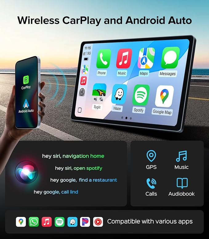 Radio para auto 11.5'' con pantalla táctil y Android 13 miniatura 4