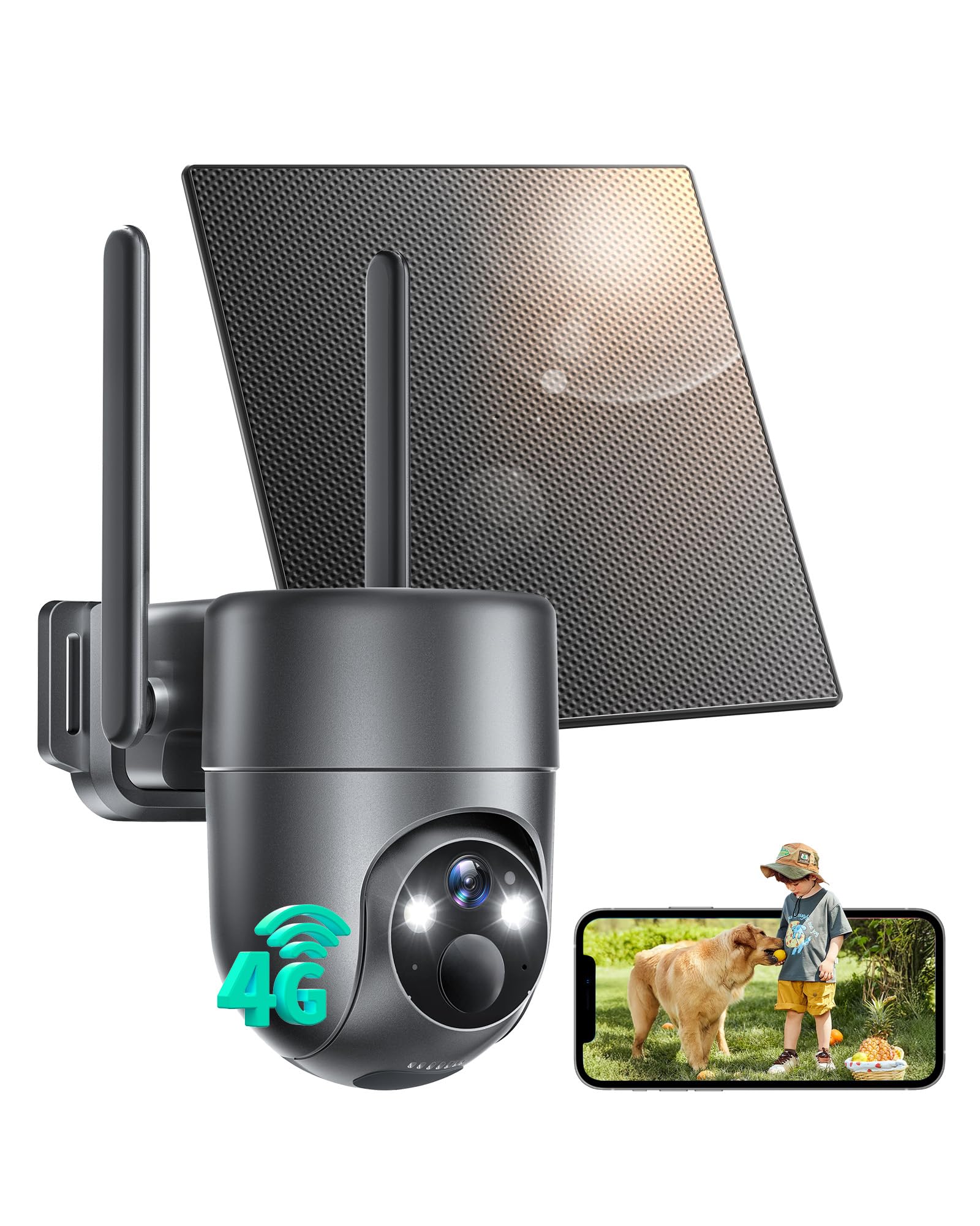 LIWAN 4G LTE Cellular Security Camera
