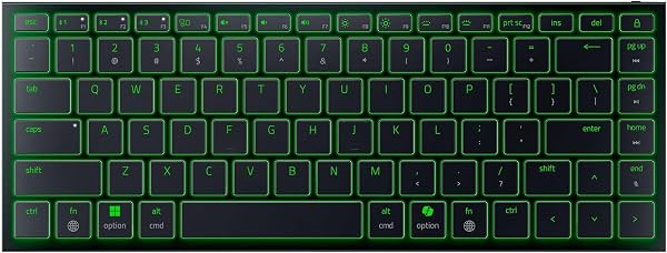 Teclado inalámbrico Razer Joro, compacto portátil 75%, teclas de perfil bajo | Bluetooth 5.0 y USB-C, retroiluminación RGB, batería de 1800 horas, teclas silenciosas, marco de aluminio, multidispositivo para PC y Mac, Steam Deck