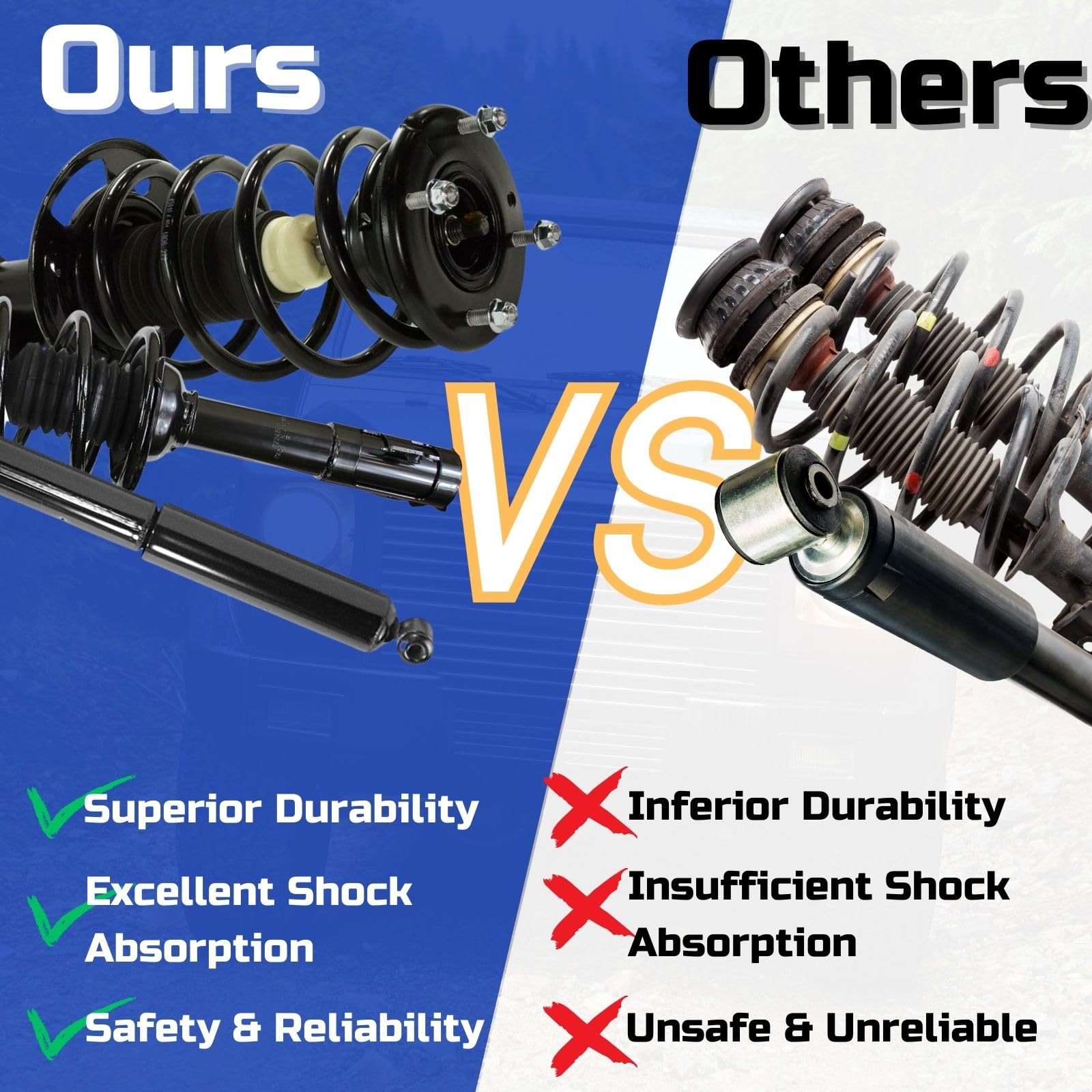 Amazon.com: Struts and Shocks Complete Assembly - Front Rear