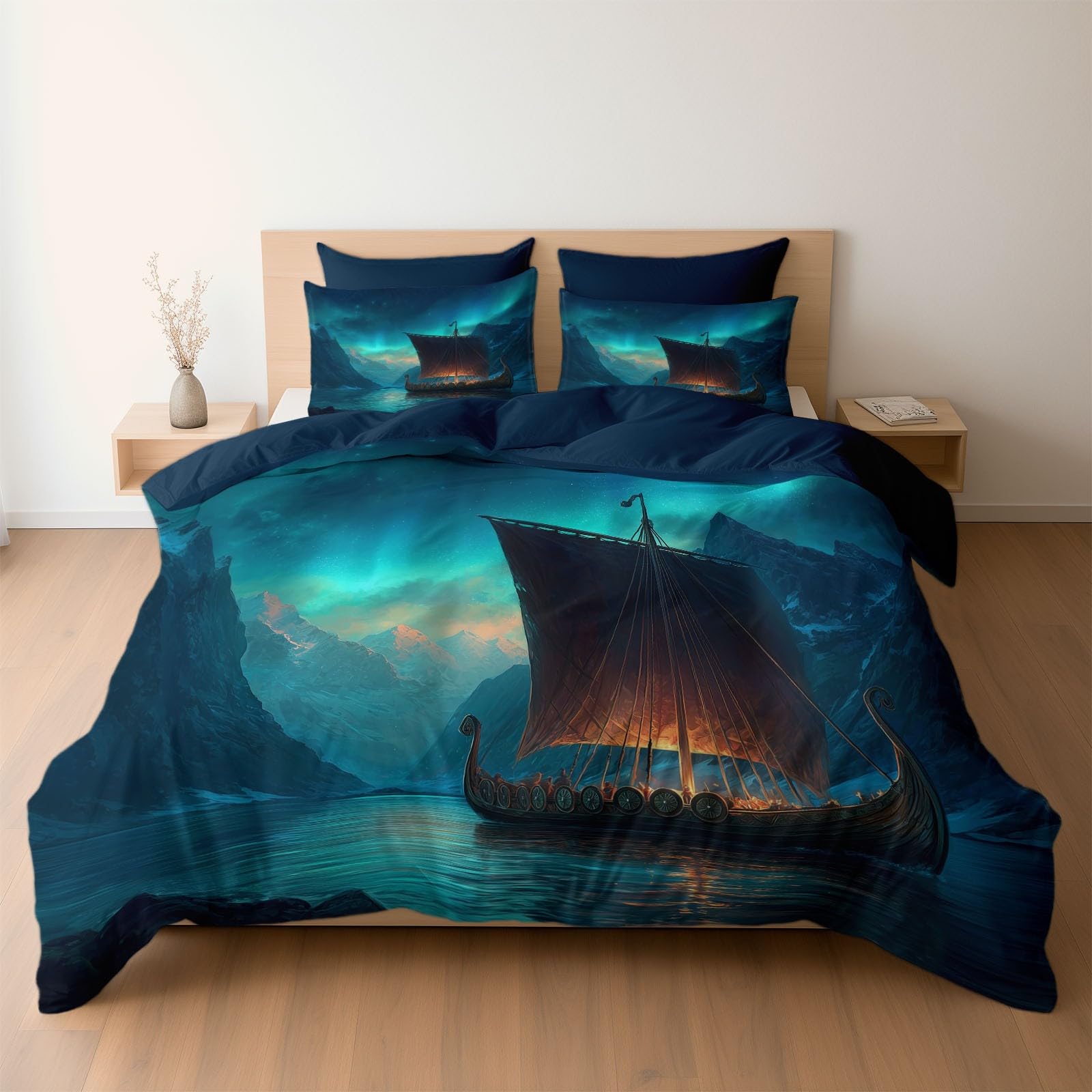 Housse de couette océan pour transformer votre chambre en un havre de paix luxueux bleu mer