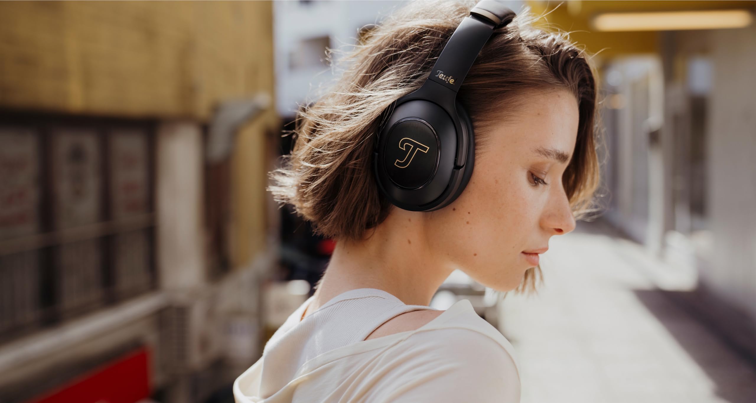 Teufel REAL BLUE PRO Cuffie Over-Ear Wireless Bluetooth con Cancellazione Attiva del Rumore ANC, con una lunga durata della batteria (56 ore) e Ricarica rapida, Personalizzazione Mimi Sound - nero