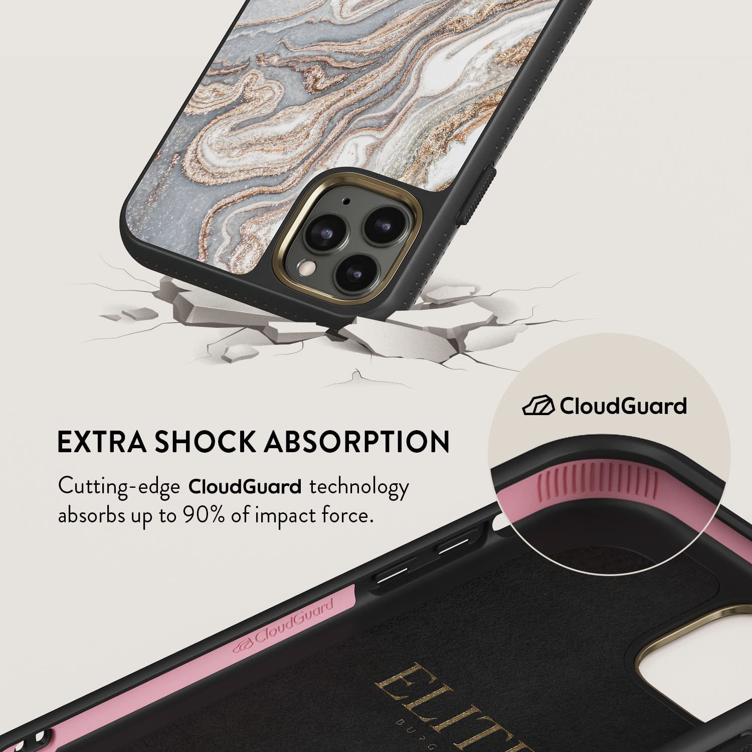 Amazon.co.jp: BURGA (ブルガ) Elite スマホケース iPhone 11 PRO対応