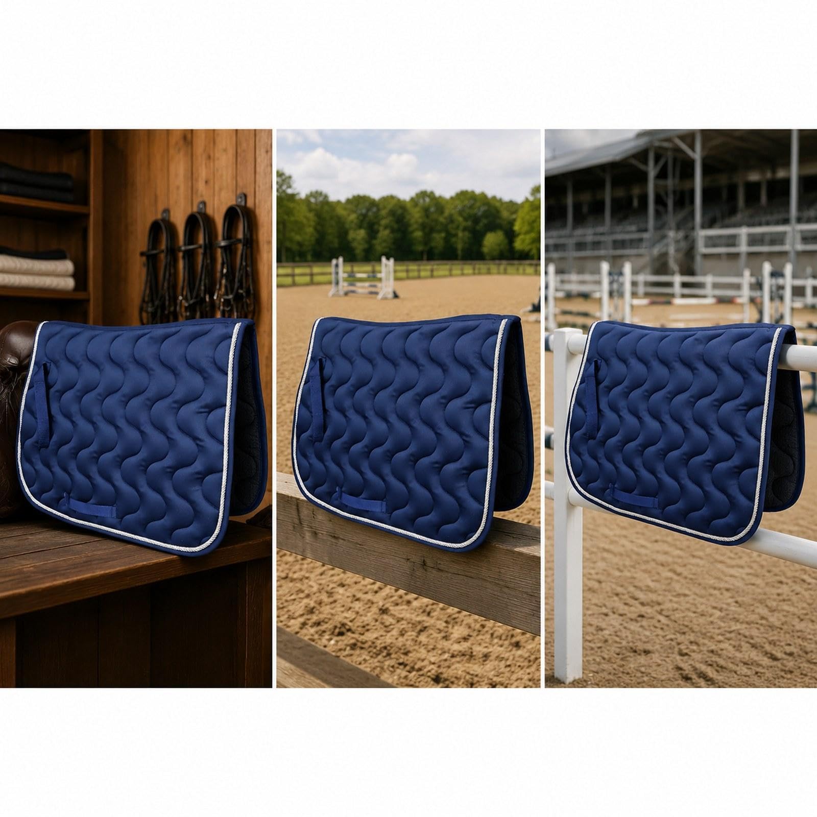 para Silla Montar para Caballo, con absorción Impactos, amortiguación y protección. Ecuestre versátil para competición.