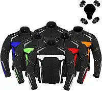 Jaqueta de motocicleta masculina impermeável CE blindada para motociclistas, casaco masculino e masculino.