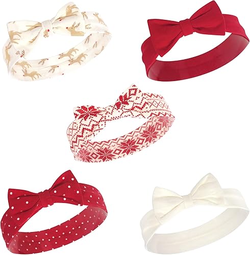 Vista 118 de Hudson Baby Cotton and Synthetic Headbands, Size 0-24 Months