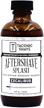 Taconic Shave Excalibur Aftershave Splash – Clean, Sophisticated Scent with Notes of Leather, Tobacco & Citrus – Alcohol-Free Men’s After Shave – 4 oz USA Made
