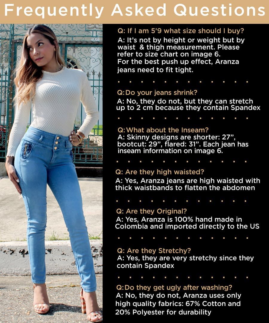 ARANZA Pantalones Colombianos Levanta Cola Butt Lifting Colombian Jeans - Image 7