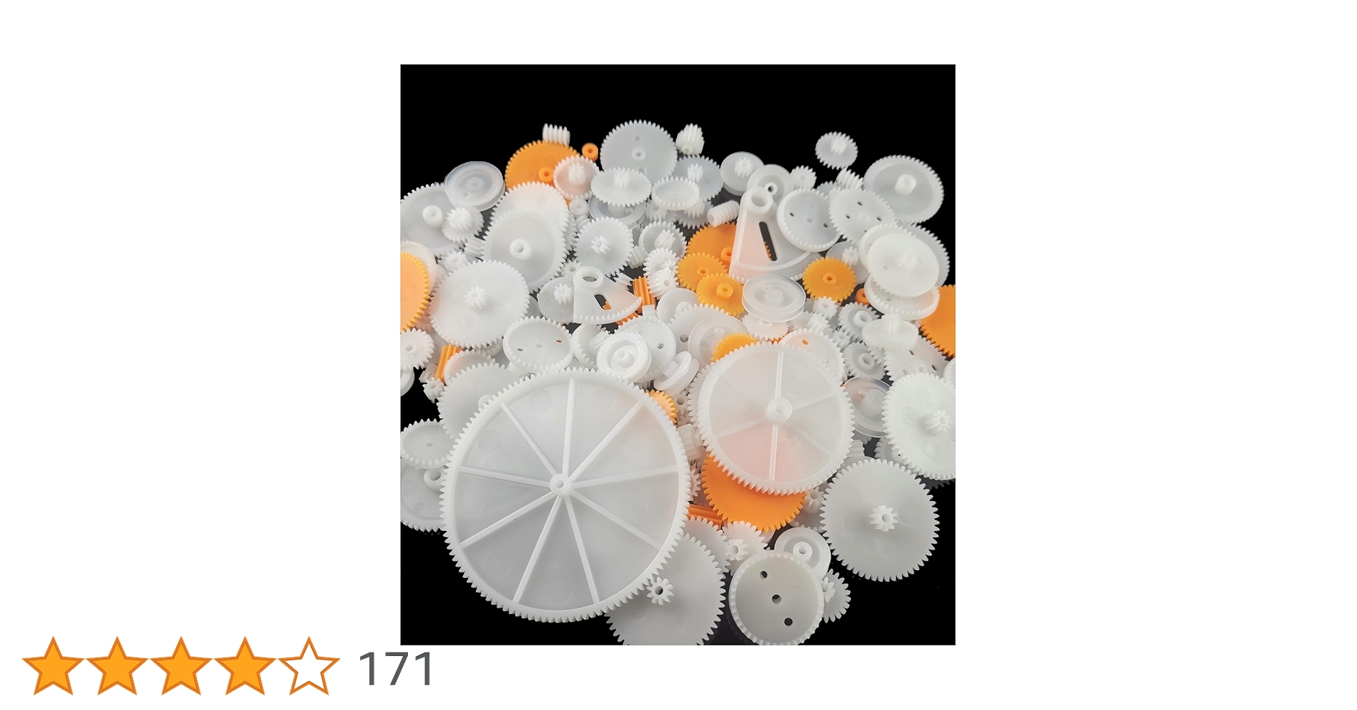 ALAMSCN 78 PCS Plastic Gear Kit Motor Gears Accessories Single Double Reduction Gear Set For Toy Motor Car Robot With Axle Wheel