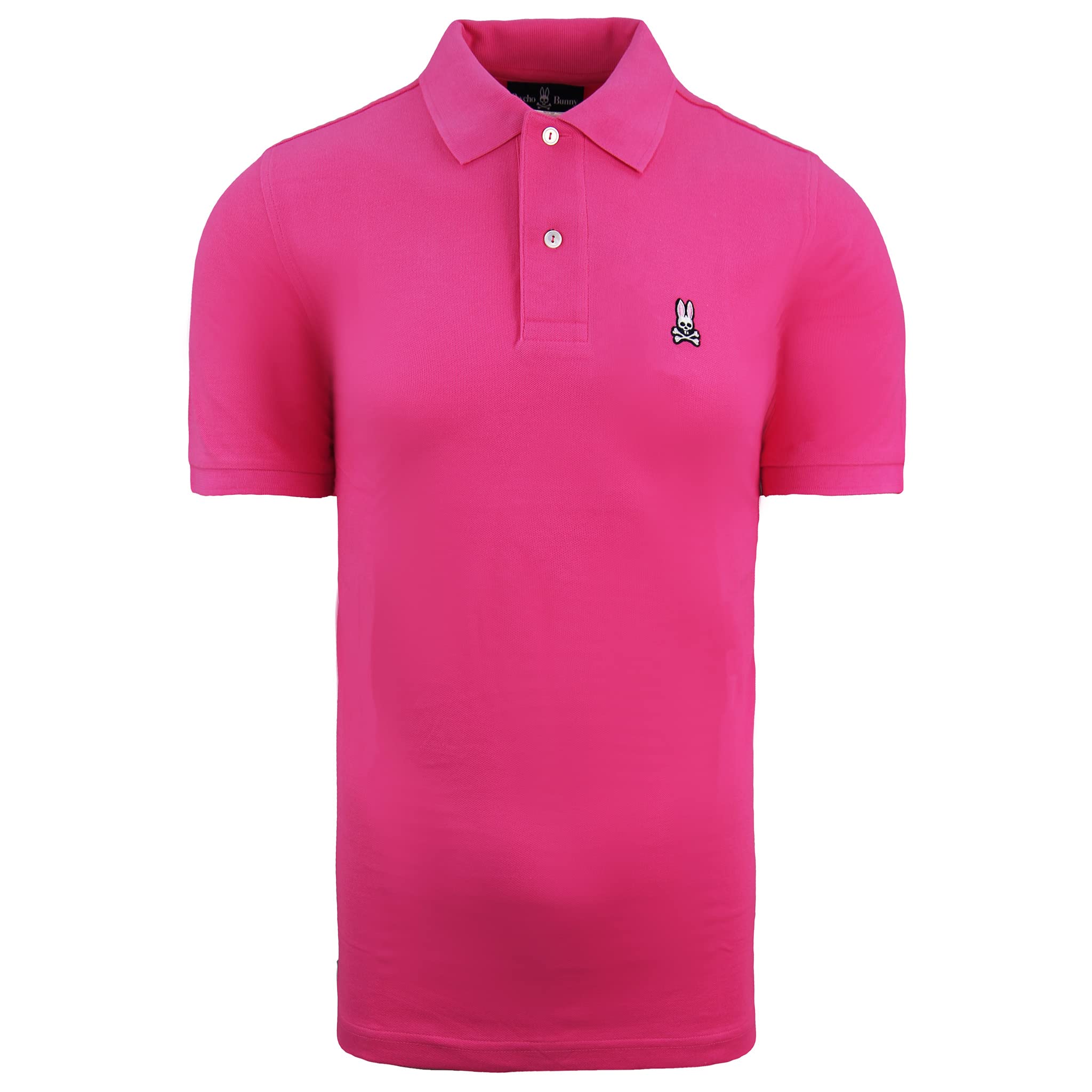 Psycho Bunny Men's Pink Classic Short Sleeve Polo 4