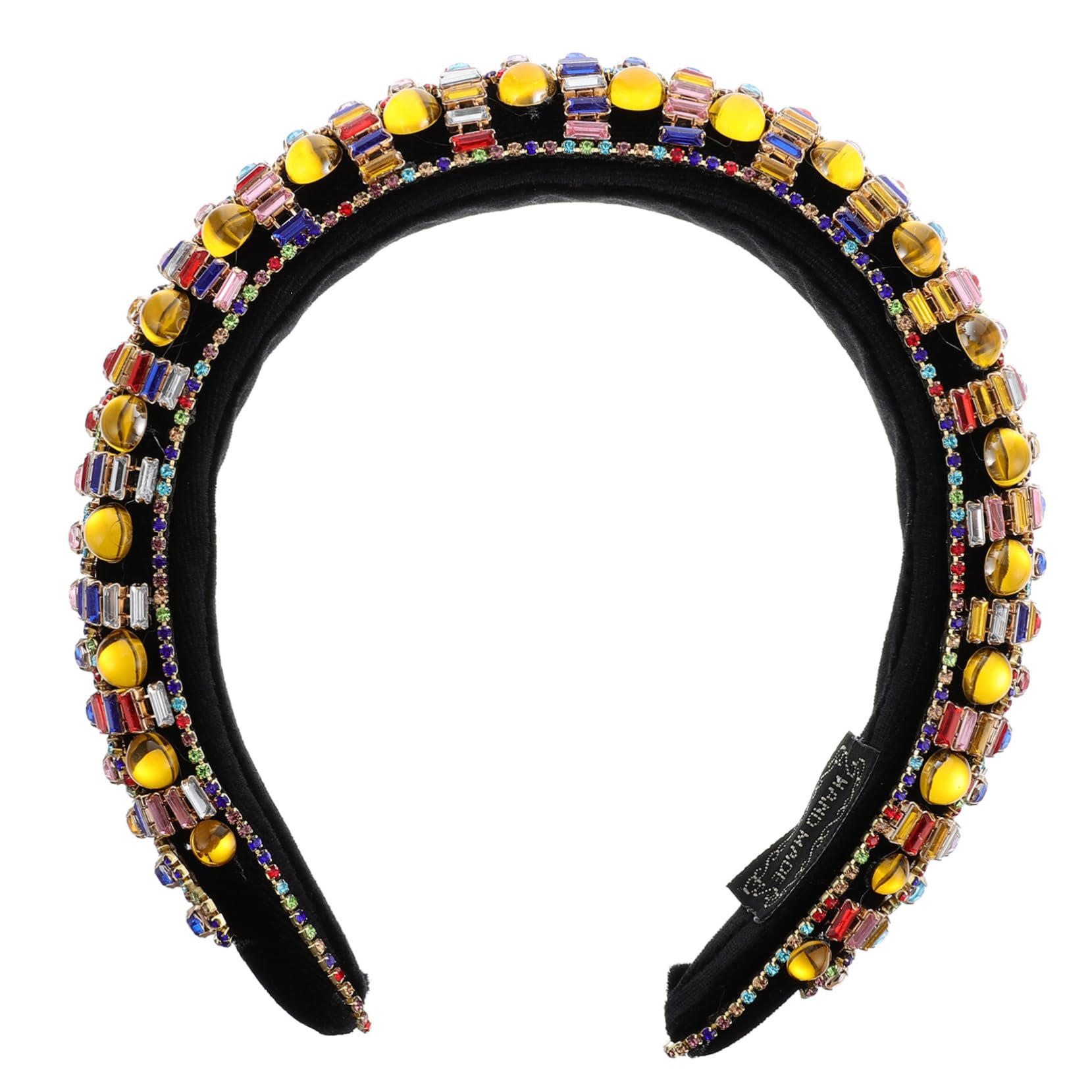Baluue Breites mit Strass und Kristallen Besetztes Gepolstertes Haarband für Damen und Mädchen Modisch und Bequem für Täglichen Gebrauch und Elegante Abendkleider