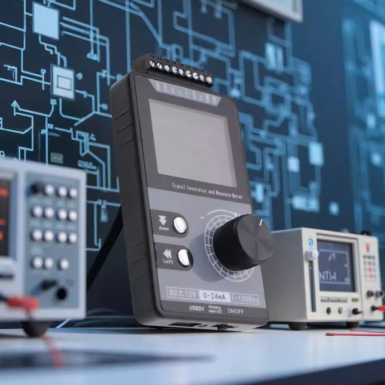 Einstellbarer Signalgenerator 4-20mA Stromsimulator PWM für SPS Controller | Präzise Spannungs- und Stromregelung für Kalibrierungen
