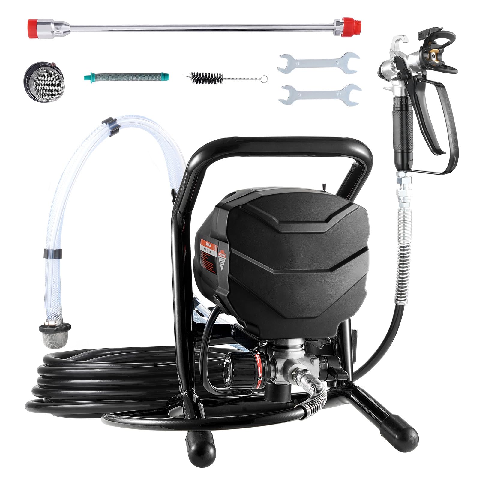 Uargd Stand Airless Paint Sprayer, 650W High-Efficiency Electric Sprayer, 3000PSI Paint Machine with Extension Rod and Cleaning Tools for Indoor and Outdoor Furniture, Fences, and Home Projects - 1