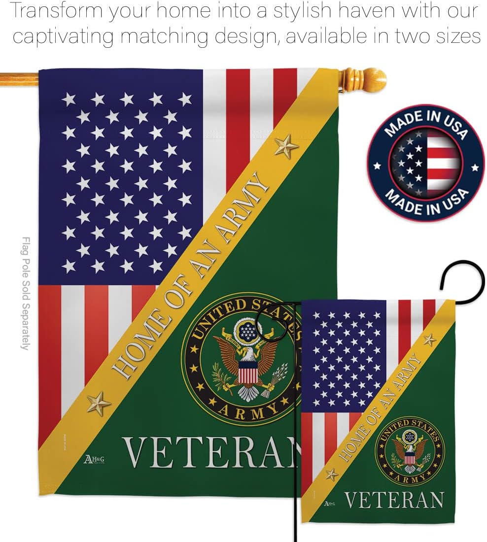 Home of Army Garden Flag - Armed Forces Rangers United State American Military Veteran Retire Official - House Decoration Banner Small Yard Gift Double-Sided Made in USA 13 X 18.5 - Image 4