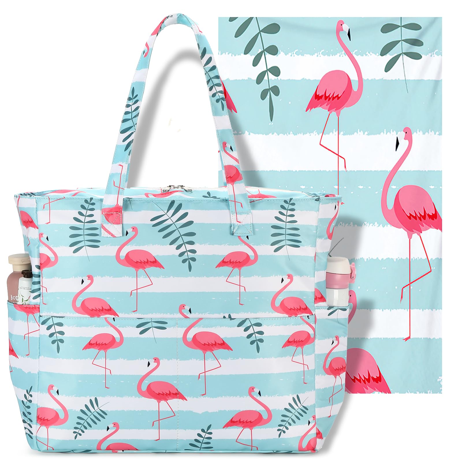 Bolsa de mano impermeable con flamenco para piscina 8