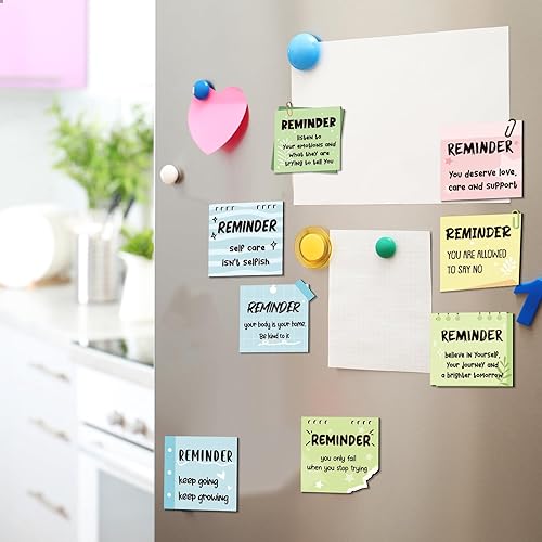 Miniatura 5 de 32 imanes bohemios de salud mental para nevera, afirmación positiva, regalos inspiradores para el día de agradecimiento de los empleados, Navidad,